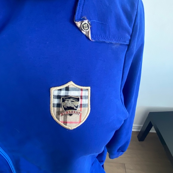 💙🤍❤️🖤BURBERRY💙🤍❤️🖤Check-hood drawstring hoodie .Size XL. - Picture 8 of 12